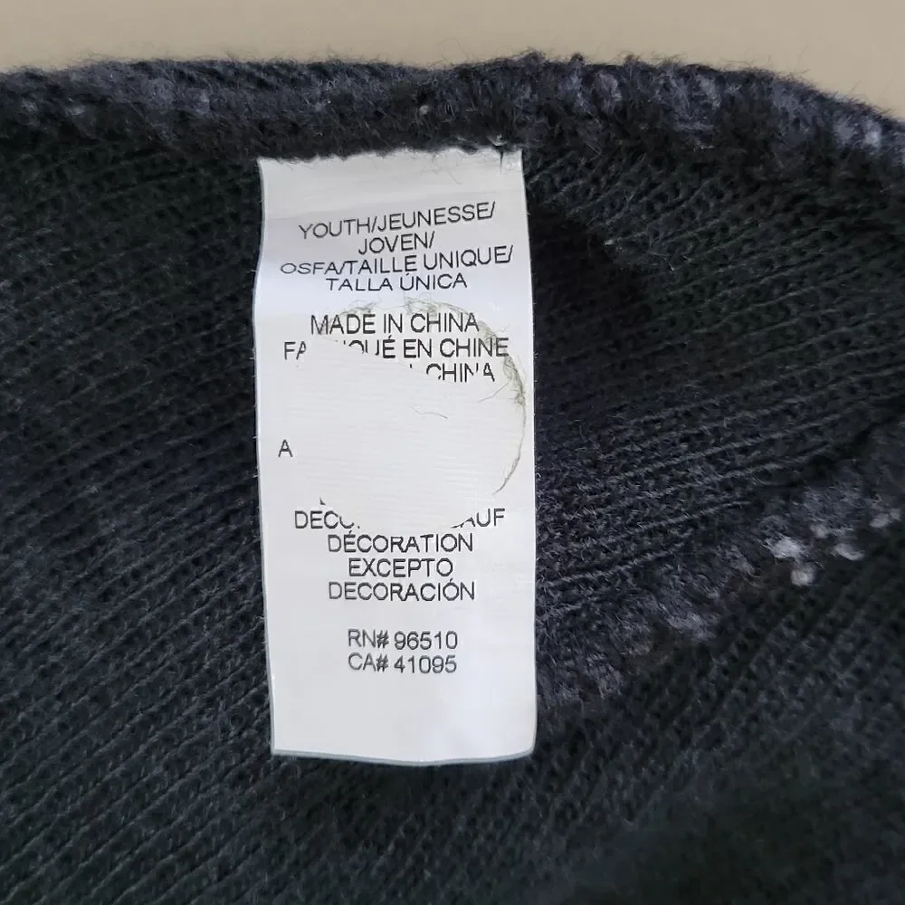 Under Armour Youth ColdGear® Black and Gray Knit Beanie